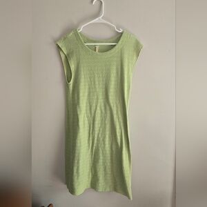 Light Green Textured Knit Dress